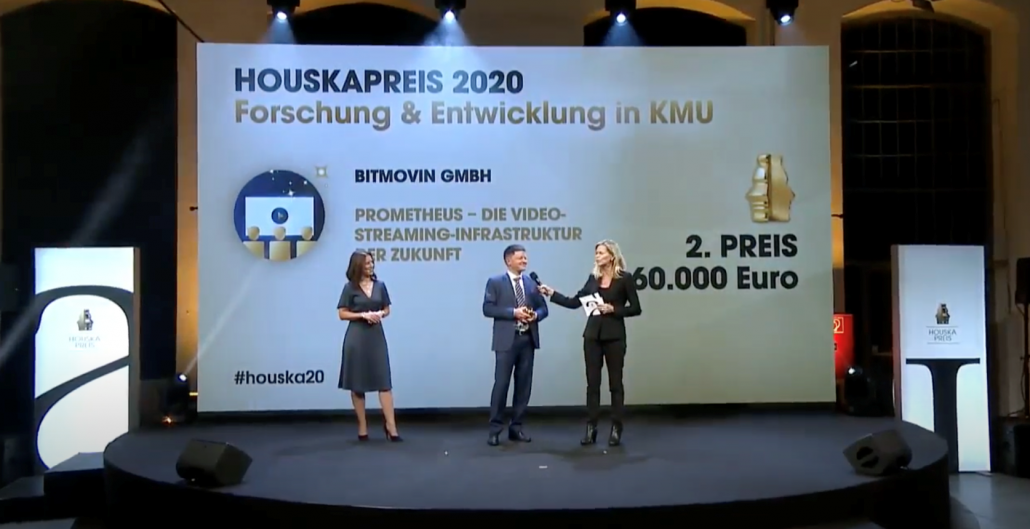 Bitmovin gets 2nd. prize Houska Award 